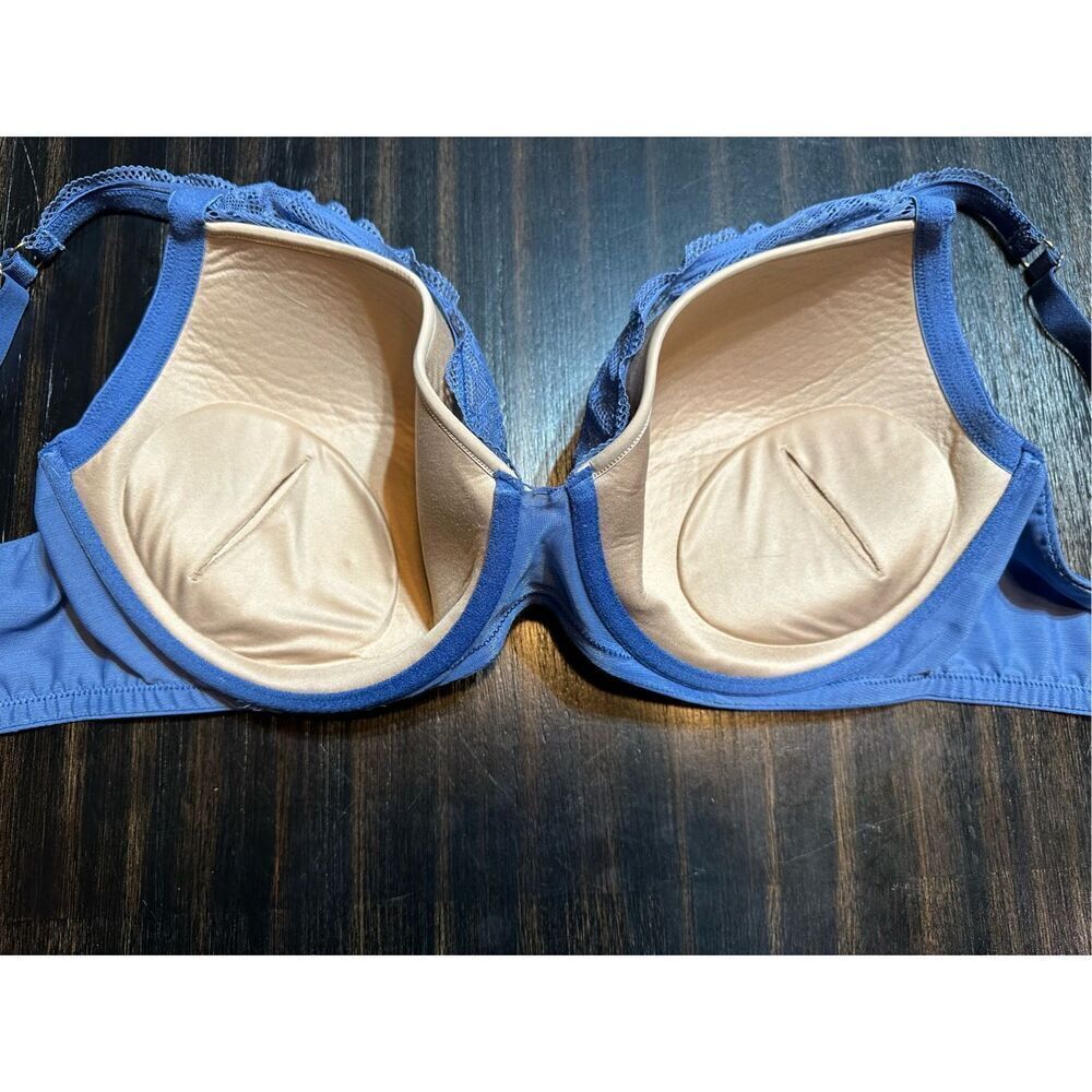 Third Love bra size 40E *flaw* blue lace underwire - Picture 5 of 7